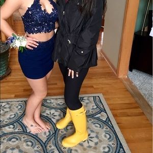 yellow hunter rain boots